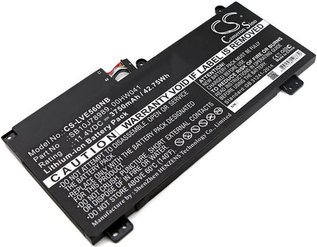Battery For Lenovo Thinkpad E560p, Thinkpad S5, Thinkpad S5 20g4a000cd 11.4v, 3750mah - 42.75wh Notebook, Laptop Cameron Sino Technology Limited (Suspended)