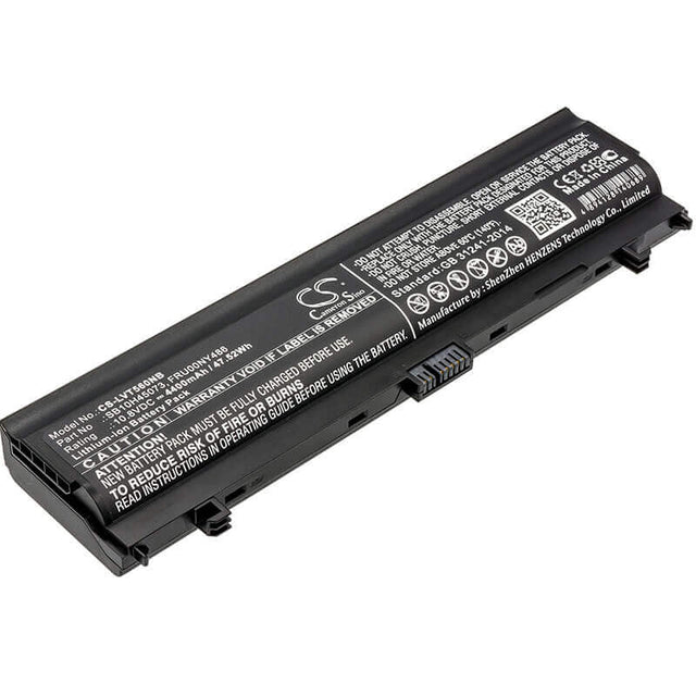 Battery For Lenovo, Thinkpad L560, Thinkpad L570, 10.8v, 4400mah - 18.50wh Notebook, Laptop Cameron Sino Technology Limited   