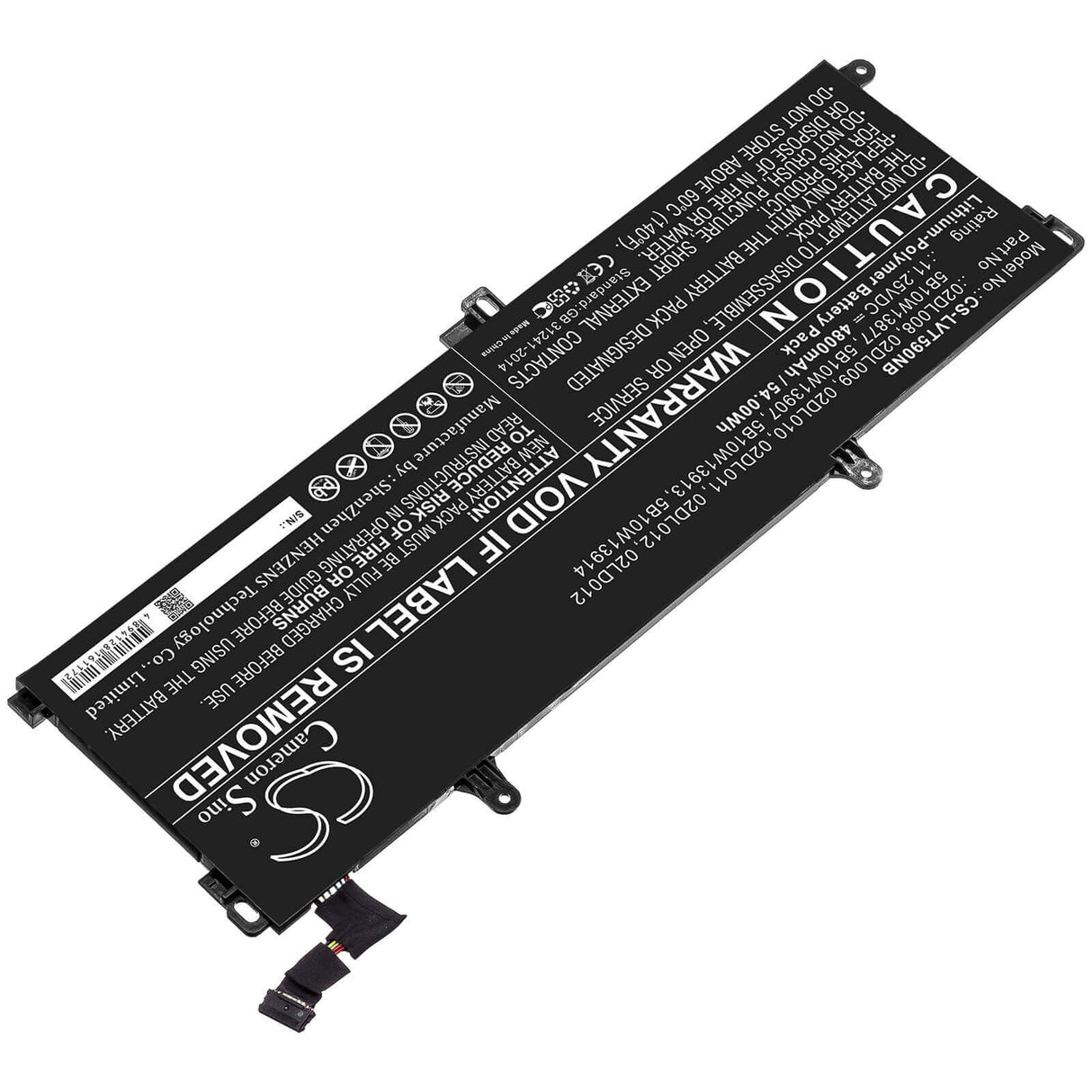 Battery For Lenovo, Thinkpad T15, Thinkpad T15 Gen 1, Thinkpad T15 Gen1-20s7s02u00 11.25v, 4800mah - 54.00wh Notebook, Laptop Cameron Sino Technology Limited   