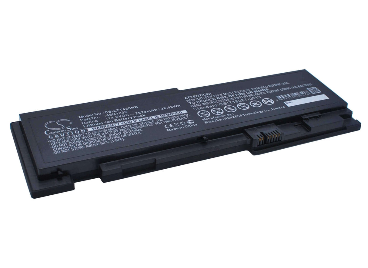 Battery For Lenovo, Thinkpad T430s, Thinkpad T430si 14.6v, 2670mah - 38.98wh Batteries for Electronics Cameron Sino Technology Limited (Suspended)   