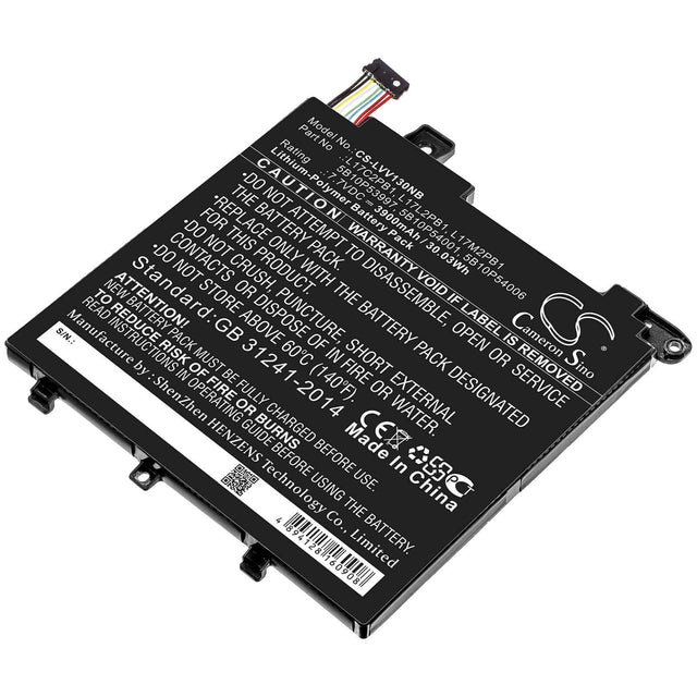 Battery For Lenovo, V130-14igm 81hm, V130-14igm-81hm009nge, V130-14ikb-81hq 7.7v, 3900mah - 30.03wh Notebook, Laptop Cameron Sino Technology Limited   