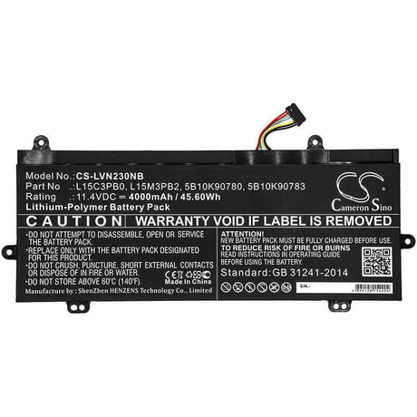 Battery For Lenovo, Winbook N22, Winbook N23 11.4v, 4000mah - 45.60wh Notebook, Laptop Cameron Sino Technology Limited   