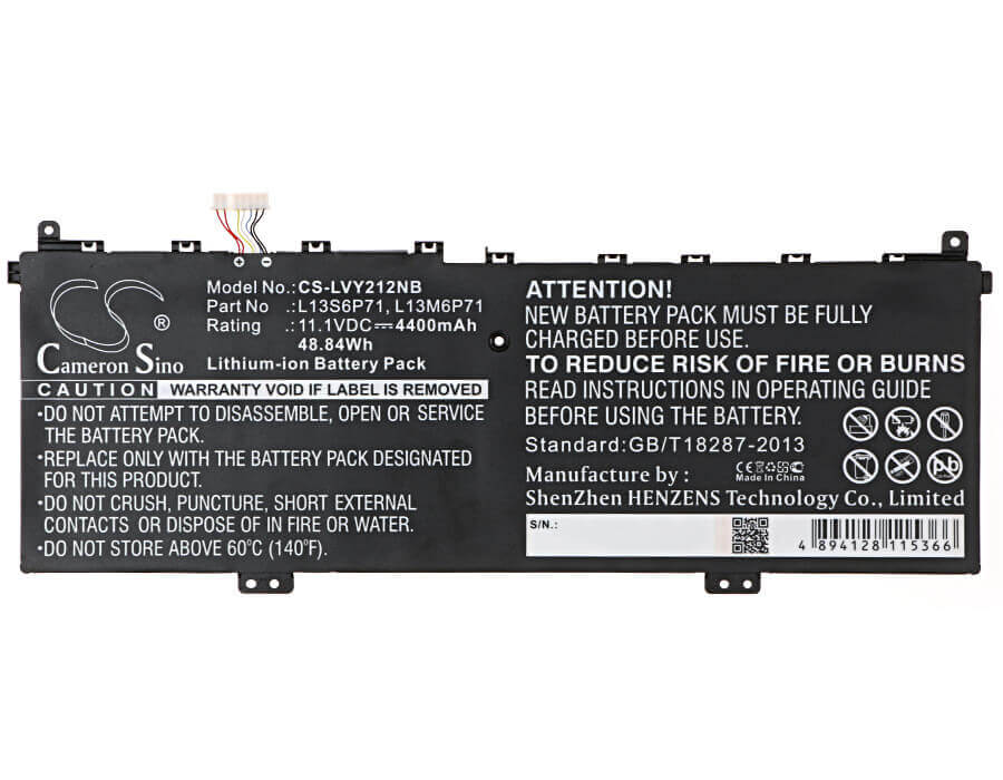 Battery For Lenovo, Yoga 2 13 11.1v, 4400mah - 48.84wh Notebook, Laptop Cameron Sino Technology Limited   