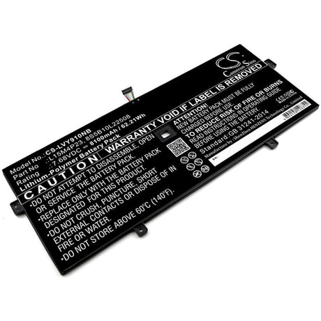 Battery For Lenovo, Yoga 5 Pro, Yoga 5 Pro(512g), Yoga 910 7.68v, 8100mah - 62.21wh Notebook, Laptop Cameron Sino Technology Limited   