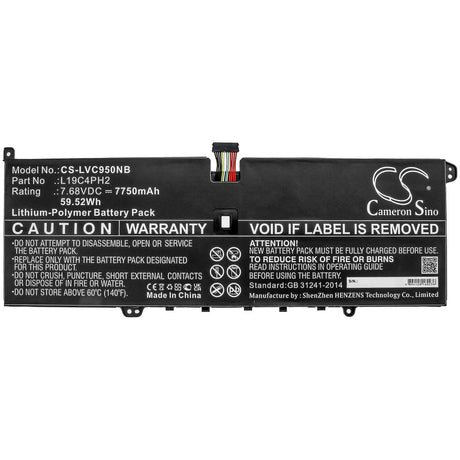 Battery For Lenovo, Yoga C950 7.68v, 7750mah - 59.52wh Notebook, Laptop Cameron Sino Technology Limited   