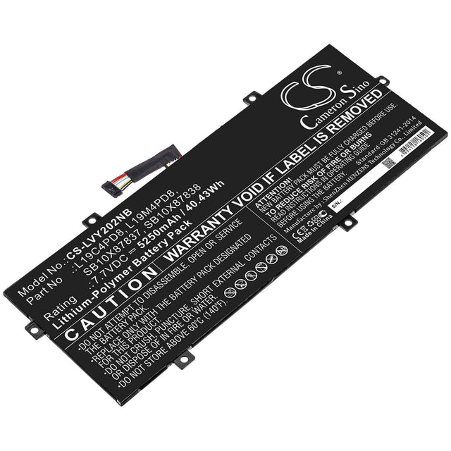 Battery For Lenovo, Yoga Duet 2020 7.7v, 5250mah - 40.43wh Notebook, Laptop Cameron Sino Technology Limited   