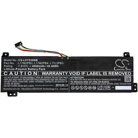 Battery For Lenovo, Yoga V330-15, Yoga V530-14, Yoga V530-15 7.6v, 4000mah - 30.40wh Notebook, Laptop Cameron Sino Technology Limited   