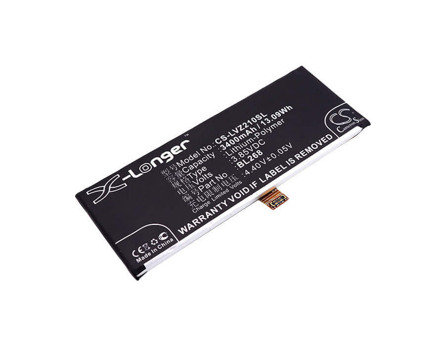 3.85V, Li-Polymer, 3400mAh, SmartPhone battery fits Lenovo, Bl268, Z2 Rio 2016 Edition, Z2131, 13.09Wh Mobile, SmartPhone Cameron Sino Technology Limited (Smartphone)
