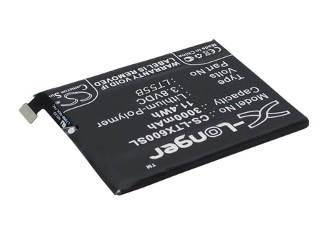 3.8V, Li-Polymer, 3000mAh, SmartPhone battery fits Letv, Lt55b, 1, Lt55b, 11.4Wh Mobile, SmartPhone Cameron Sino Technology Limited (Smartphone)