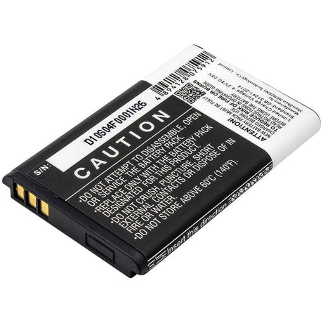 3.7V, Li-ion, 1200mAh, Remote Control battery fits Letv, Probat, Rti, Rc60tp6, S40, S50, 4.44Wh Remote Control Cameron Sino Technology Limited