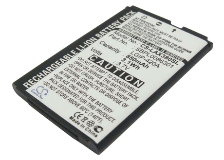 3.7V, Li-ion, 850mAh, SmartPhone battery fits Lg, Lgip-420a, Ax271, Ax275, 3.15Wh Mobile, SmartPhone Cameron Sino Technology Limited (Suspended)