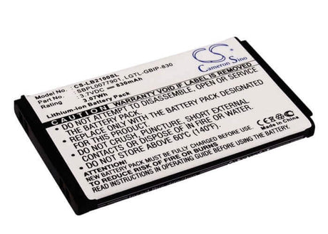 3.7V, Li-ion, 830mAh, SmartPhone battery fits Lg, Lgtl-gbip-830, B2000, B2050, 3.07Wh Mobile, SmartPhone Cameron Sino Technology Limited (Suspended)