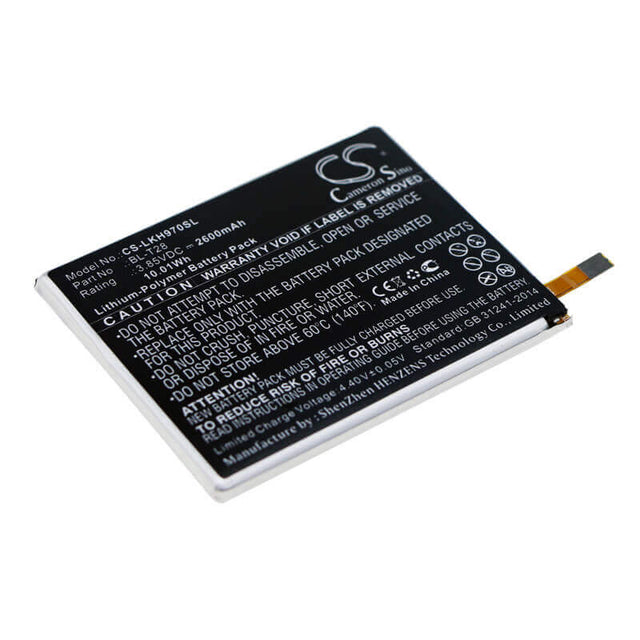 3.85V, Li-Polymer, 2600mAh, SmartPhone battery fits Lg, Bl-t28, Cv5a, H970, 10.01Wh Mobile, SmartPhone Cameron Sino Technology Limited (Smartphone)