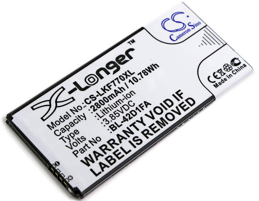 3.85V, Li-ion, 2800mAh, SmartPhone battery fits Lg, Bl-42d1fa, F770s, G5 Mini, 10.78Wh Mobile, SmartPhone Cameron Sino Technology Limited (Smartphone)