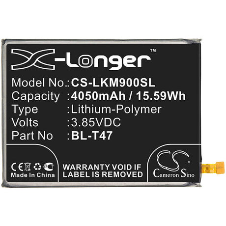 3.85V, Li-Polymer, 4050mAh, SmartPhone battery fits Lg, Bl-t47, G900, G900em, 15.59Wh Mobile, SmartPhone Cameron Sino Technology Limited (Smartphone)
