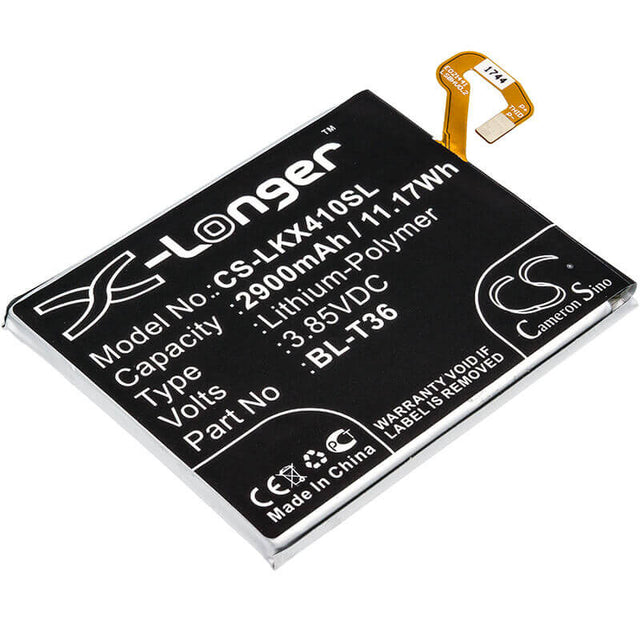 3.85V, Li-Polymer, 2900mAh, SmartPhone battery fits Lg, Bl-t36, Harmony 2, Harmony 2 Lte-a, 11.17Wh Mobile, SmartPhone Cameron Sino Technology Limited (Smartphone)