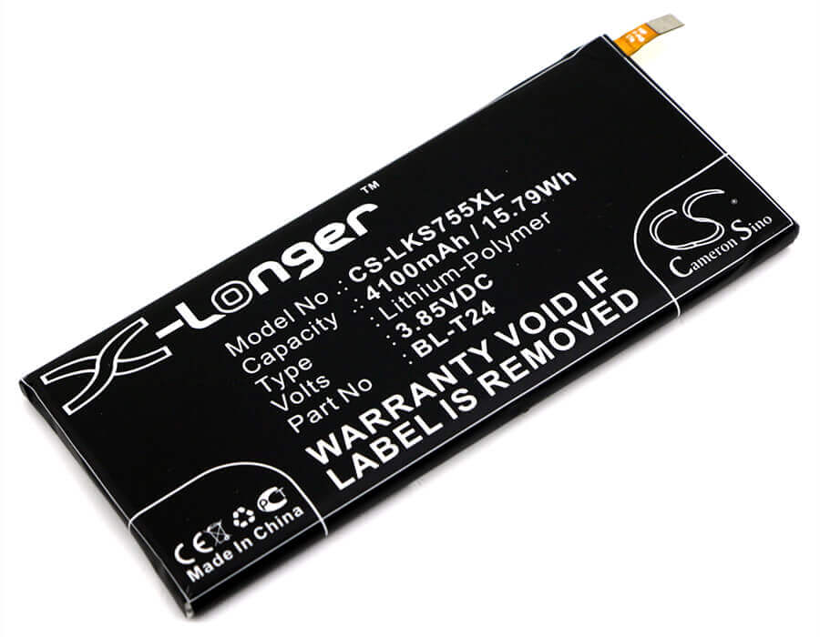3.85V, Li-Polymer, 4100mAh, SmartPhone battery fits Lg, Bl-t24, H700, K212, 15.79Wh Mobile, SmartPhone Cameron Sino Technology Limited (Smartphone)