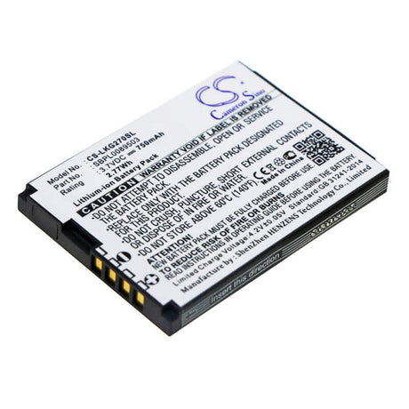 3.7V, Li-ion, 750mAh, SmartPhone battery fits Lg, Sbpl0089503, Kg270, Kg275, 2.78Wh Mobile, SmartPhone Cameron Sino Technology Limited (Suspended)