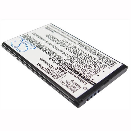 3.7V, Li-ion, 1500mAh, SmartPhone battery fits Lg, Bf-45fn, Kw730, 5.55Wh Mobile, SmartPhone Cameron Sino Technology Limited (Smartphone)