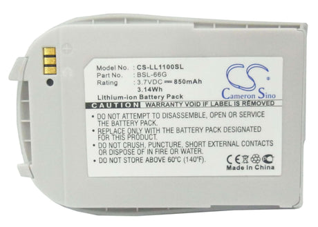 3.7V, Li-ion, 850mAh, SmartPhone battery fits Lg, Bsl-66g, G850, L1100, 3.15Wh Mobile, SmartPhone Cameron Sino Technology Limited (Suspended)