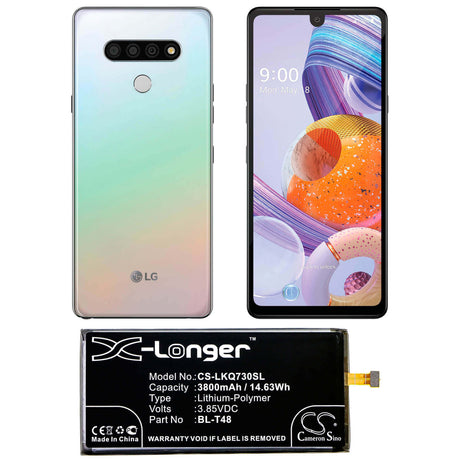 3.85V, Li-Polymer, 3800mAh, SmartPhone battery fits Lg, Bl-t48, Lmq730am4, Lmq730am4a, 14.63Wh Mobile, SmartPhone Cameron Sino Technology Limited (Smartphone)