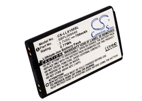 Battery For Lg Lx150, Lx-150, Lx240 3.7v, 750mah - 2.78wh Batteries for Electronics Cameron Sino Technology Limited (Suspended)   