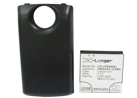 3.7V, Li-ion, 2400mAh, SmartPhone battery fits Lg, Lgip-690f, E900, Optimus 7, 8.88Wh Mobile, SmartPhone Cameron Sino Technology Limited (Suspended)