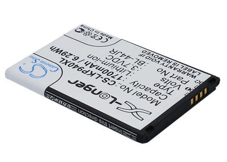3.7V, Li-ion, 1700mAh, SmartPhone battery fits Lg, Bl-44jr, K2, Ku5400, 6.29Wh Mobile, SmartPhone Cameron Sino Technology Limited (Smartphone)