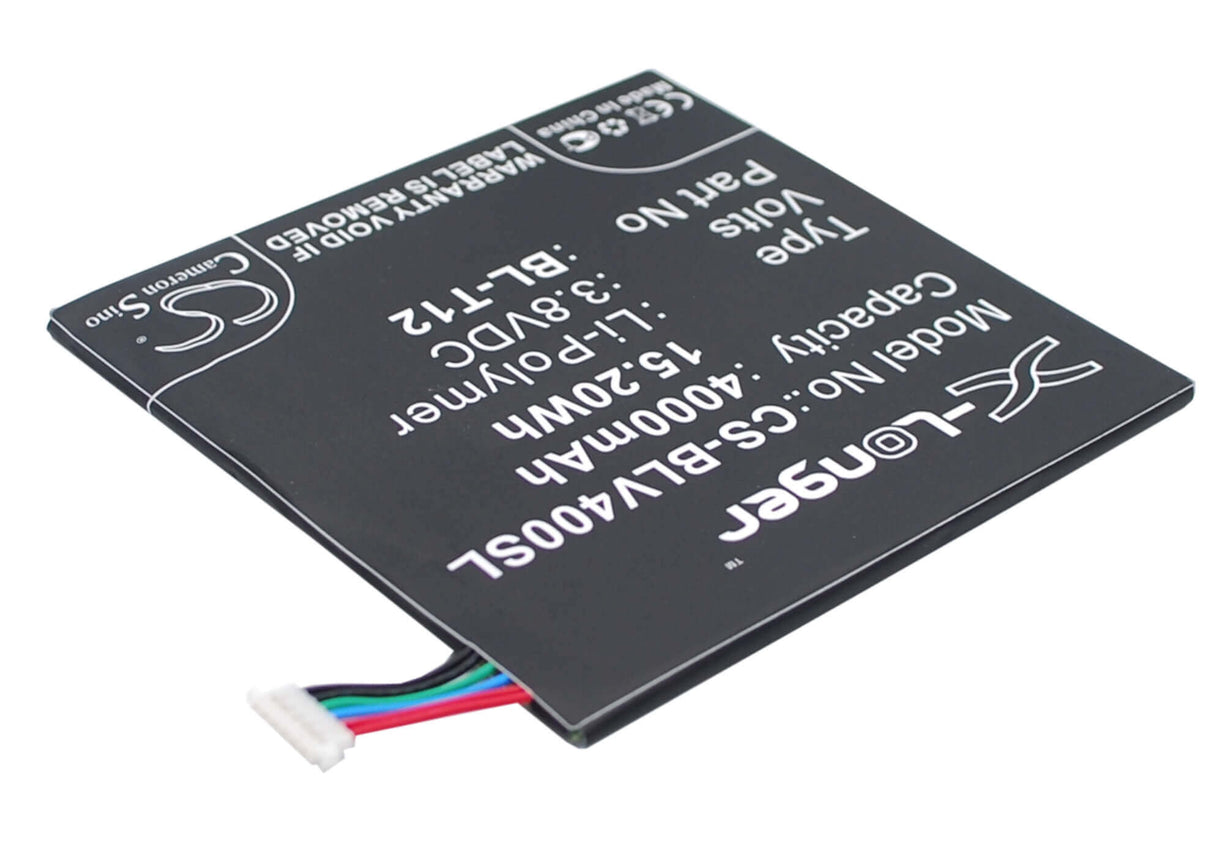 3.8V, Li-Polymer, 4000mAh, Tablet battery fits Lg, Bl-t12, Pad 7.0, V400, 15.20Wh Tablet Cameron Sino Technology Limited