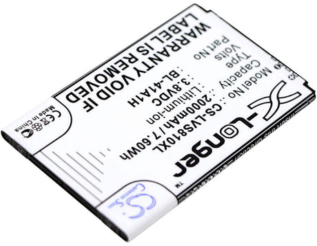 3.8V, Li-ion, 2000mAh, SmartPhone battery fits Lg, Bl-41a1h, Cz2112lwr, D390, 7.6Wh Mobile, SmartPhone Cameron Sino Technology Limited (Smartphone)