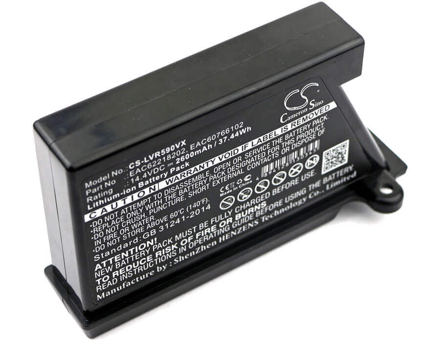 14.4V, Li-ion, 2600mAh, Vacuum battery fits Lg, Hom-bot 2.0, Hom-bot 3.0, Hombot R66803vmnp, 37.44Wh Vacuum Cameron Sino Technology Limited