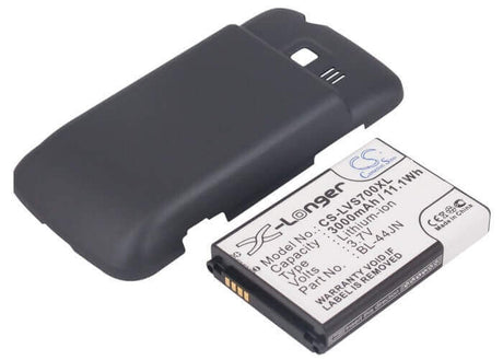 3.7V, Li-ion, 3000mAh, SmartPhone battery fits Verizon, Bl-44jn, Enlighten, Gelato Q, 11.1Wh Mobile, SmartPhone Cameron Sino Technology Limited (Suspended)