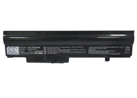 Battery For Lg X120, X120-l.c7b1a9, X120-l.c7l1a9 11.1v, 4400mah - 48.84wh Notebook, Laptop Cameron Sino Technology Limited   