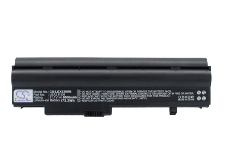 Battery For Lg X120, X120-l.c7b1a9, X120-l.c7l1a9 11.1v, 6600mah - 73.26wh Notebook, Laptop Cameron Sino Technology Limited   