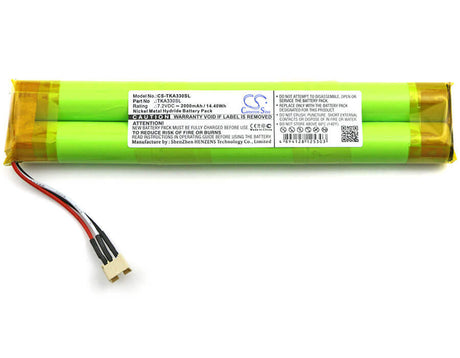 7.2V, Ni-MH, 2000mAh, Speaker battery fits Tdk, Life On Record A33, 14.40Wh Speaker Cameron Sino Technology Limited