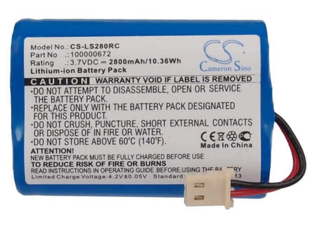 3.7V, Li-ion, 2800mAh, Remote Control battery fits Lifeshield, Ls280, Wgc1000, 10.36Wh Remote Control Cameron Sino Technology Limited