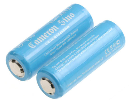 Lithium Ion, 2pcs 18490/18500 Pack With Pcb Protection 3.7v, 1900mah - 7.03wh 18490 Cameron Sino Technology Limited