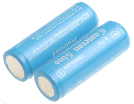Lithium Ion, 2pcs 18490/18500 Pack With Pcb Protection 3.7v, 1900mah - 7.03wh 18490 Cameron Sino Technology Limited