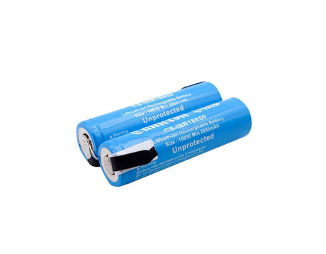18650 Lithium Ion battery, 2pcs With Reverse Solder Tabs 3.7v, 2900mah - 10.73wh 18650 Cameron Sino Technology Limited