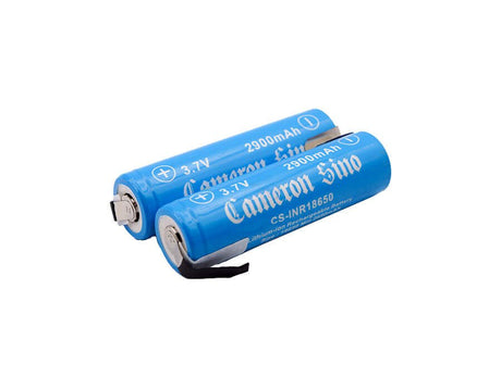 18650 Lithium Ion battery, 2pcs With Reverse Solder Tabs 3.7v, 2900mah - 10.73wh 18650 Cameron Sino Technology Limited