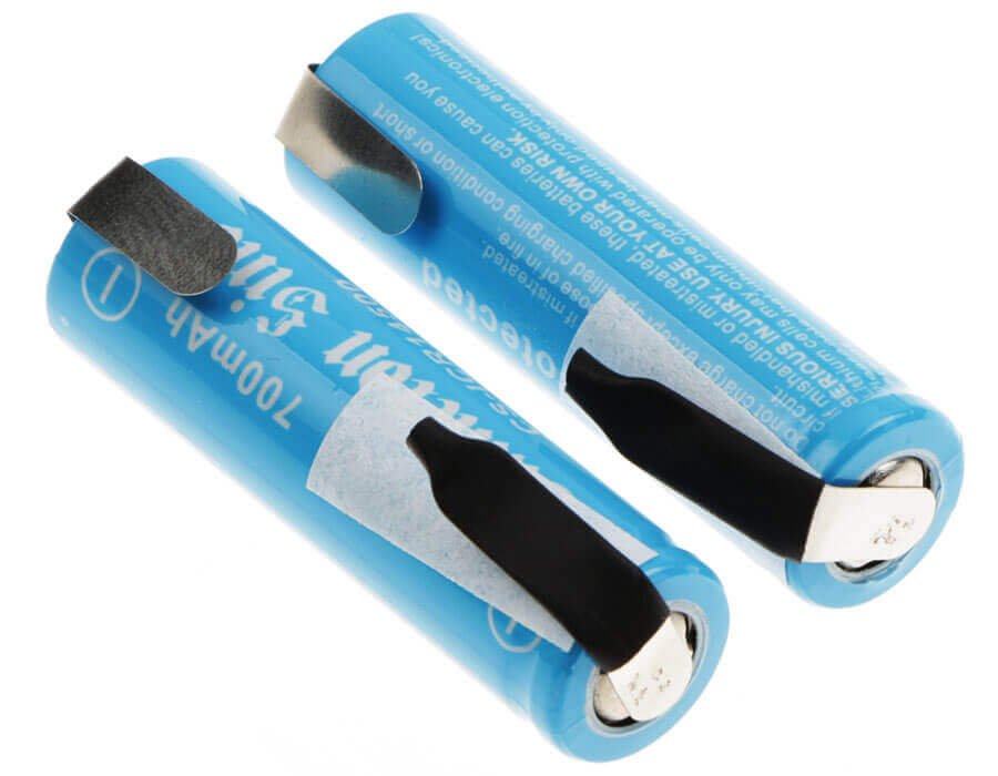 Cameron Sino AA Size, 14500 Battery, 700mAh Li-ion 3.7V with Solder Tabs 14500 Cameron Sino Technology Limited