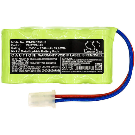 4.8V, Ni-MH, 2000mAh, Emergency Lighting battery fits Lithonia, 4ph56, Elb0502n, Elb4714n, 9.60Wh Emergency Lighting Cameron Sino Technology Limited