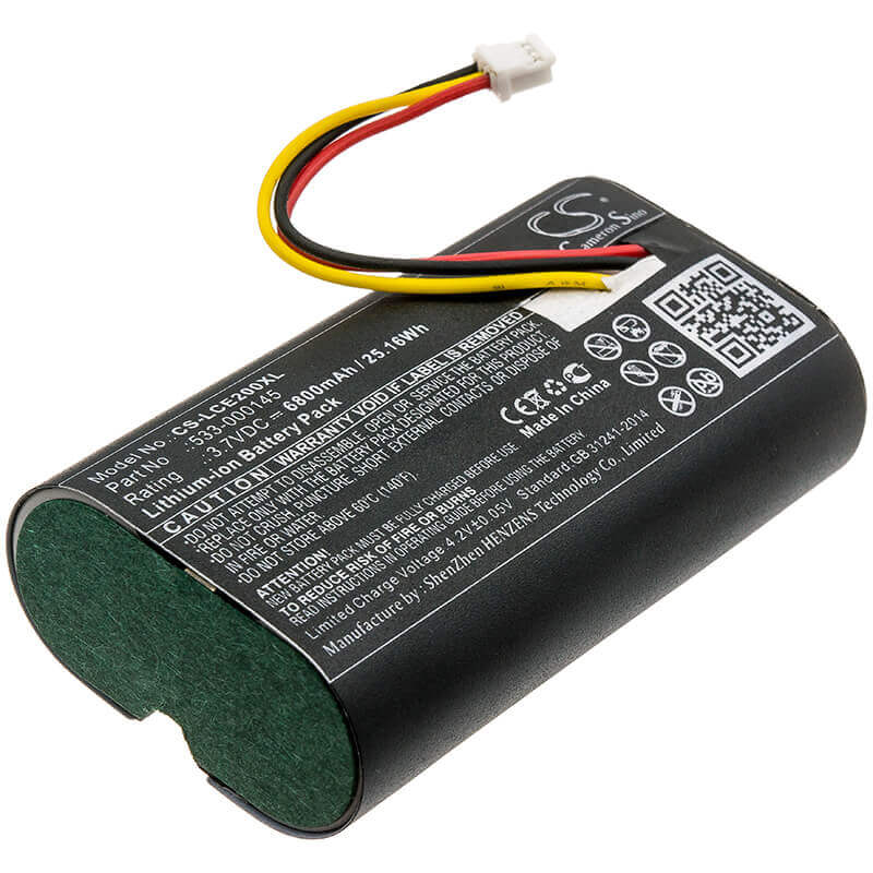 3.7V, Li-ion, 6800mAh, Home Security Camera battery fits Logitech, 533-000145, 861-000066, Circle 2, 25.16Wh Home Security Camera Cameron Sino Technology Limited