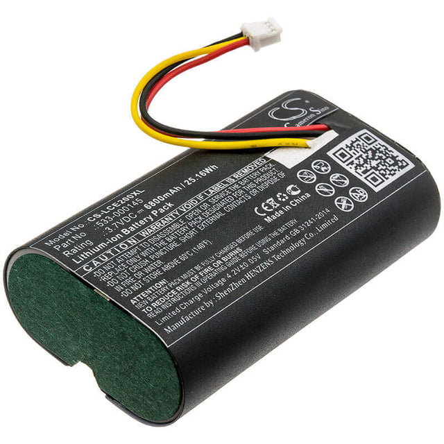 3.7V, Li-ion, 6800mAh, Home Security Camera battery fits Logitech, 533-000145, 861-000066, Circle 2, 25.16Wh Home Security Camera Cameron Sino Technology Limited
