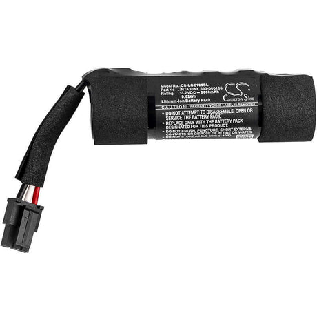 3.7V, Li-ion, 2600mAh, Speaker battery fits Logitech, S-0012, Ue Boom, 9.62Wh Speaker Cameron Sino Technology Limited