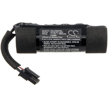 3.7V, Li-ion, 2600mAh, Speaker battery fits Logitech, Ue Boom 2, Ue Boom 2 Ultimate, 9.62Wh Speaker Cameron Sino Technology Limited
