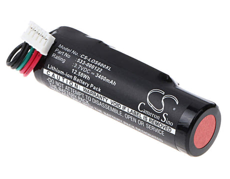 3.7V, Li-ion, 3400mAh, Speaker battery fits Logitech, Ue Roll, Ue Roll 1, 12.58Wh Speaker Cameron Sino Technology Limited