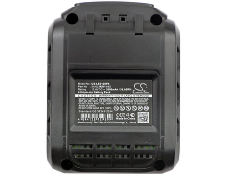 12.0V, Li-ion, 3000mAh, Power Tools battery fits Lux-tools, 3i(ncm)r19/65, Abs-12-li, 36Wh Power Tools Cameron Sino Technology Limited (Power Tools)