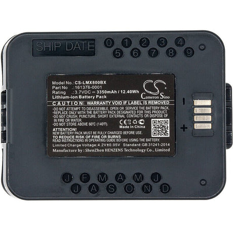 Barcode Scanner Battery For Lxe, Mx8 3.7v, 3350mah - 12.40wh Barcode Scanner Cameron Sino Technology Limited