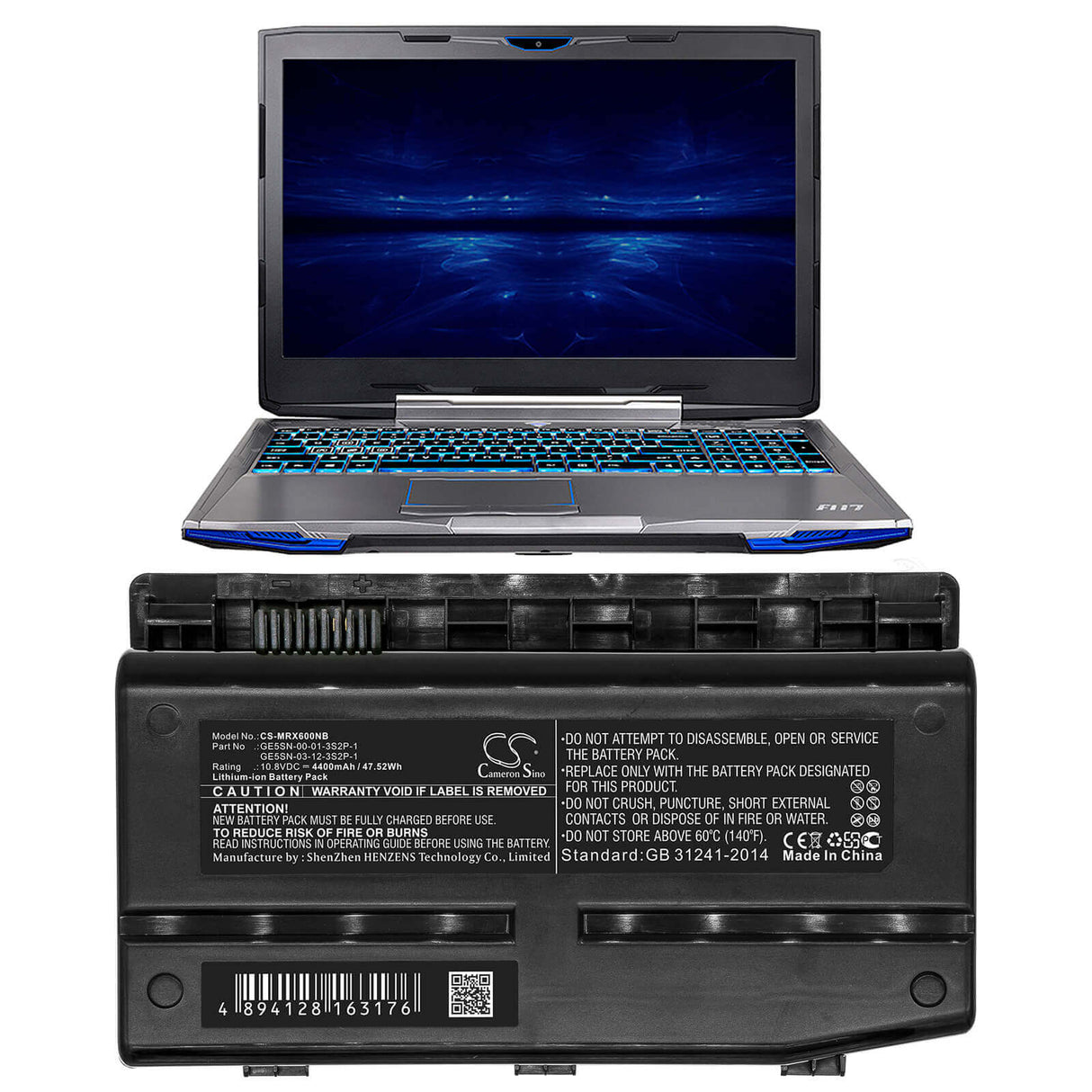 Battery For Machenike, F1, F117, F117-f 10.8v, 4400mah - 47.52wh Notebook, Laptop Cameron Sino Technology Limited   